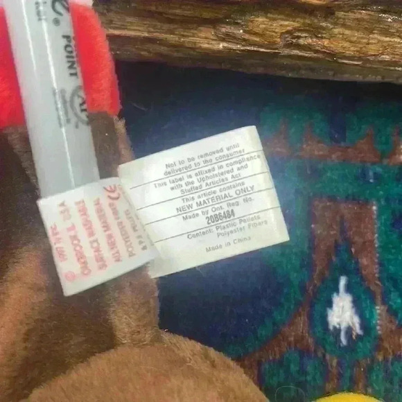 TY beanie baby, Gobles, turkey, PVC pellets rare 1997 retired. - Picture 8 of 10